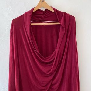 Lane Bryan Long Sleeve Drop Neck Blouse